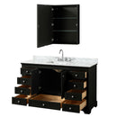 Deborah 60" Free Standing Single Vanity Set with Wood Cabinet, Marble Vanity Top, and Medicine Cabinet - image 18