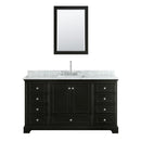 Deborah 60" Free Standing Single Vanity Set with Wood Cabinet, Marble Vanity Top, and Medicine Cabinet - image 19