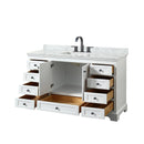 Deborah 60" Free Standing Single Vanity Set with Wood Cabinet and Marble Vanity Top - image 8