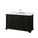 Deborah 60" Free Standing Single Vanity Set with Wood Cabinet and Marble Vanity Top - image 13