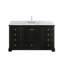 Deborah 60" Free Standing Single Vanity Set with Wood Cabinet and Marble Vanity Top - image 15
