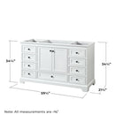 Deborah 59-1/4" Free Standing Single Wood Vanity Cabinet Only - Less Vanity Top - image 5