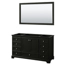 Deborah 59-1/4" Free Standing Single Wood Vanity Cabinet Only with Mirror - Less Vanity Top - image 1