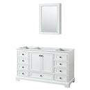 Deborah 59-1/4" Free Standing Single Wood Vanity Cabinet Only with Mirror - Less Vanity Top - image 1