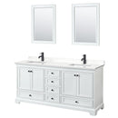 Deborah 72" Free Standing Double Basin Vanity Set with Cabinet, Quartz Vanity Top, and Framed Mirror - image 16