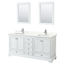 Deborah 72" Free Standing Double Basin Vanity Set with Cabinet, Quartz Vanity Top, and Framed Mirror - image 19
