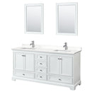 Deborah 72" Free Standing Double Basin Vanity Set with Cabinet, Quartz Vanity Top, and Framed Mirror - image 20