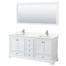 Deborah 72" Free Standing Double Basin Vanity Set with Cabinet, Quartz Vanity Top, and Framed Mirror - image 20