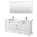 Deborah 72" Free Standing Double Basin Vanity Set with Cabinet, Quartz Vanity Top, and Framed Mirror - image 21