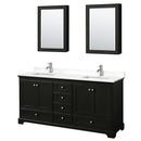 Deborah 72" Free Standing Double Basin Vanity Set with Cabinet, Quartz Vanity Top, and Medicine Cabinet - image 9
