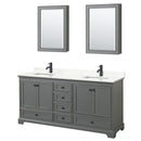 Deborah 72" Free Standing Double Basin Vanity Set with Cabinet, Quartz Vanity Top, and Medicine Cabinet - image 10