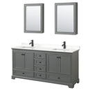 Deborah 72" Free Standing Double Basin Vanity Set with Cabinet, Quartz Vanity Top, and Medicine Cabinet - image 12