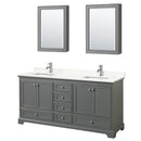 Deborah 72" Free Standing Double Basin Vanity Set with Cabinet, Quartz Vanity Top, and Medicine Cabinet - image 13