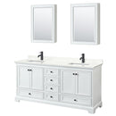 Deborah 72" Free Standing Double Basin Vanity Set with Cabinet, Quartz Vanity Top, and Medicine Cabinet - image 15