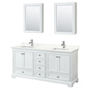Deborah 72" Free Standing Double Basin Vanity Set with Cabinet, Quartz Vanity Top, and Medicine Cabinet - image 20