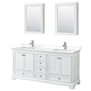 Deborah 72" Free Standing Double Basin Vanity Set with Cabinet, Quartz Vanity Top, and Medicine Cabinet - image 21
