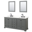 Deborah 72" Free Standing Double Basin Vanity Set with Cabinet, Quartz Vanity Top, and Framed Mirror - image 12