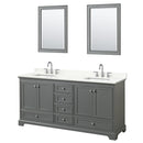 Deborah 72" Free Standing Double Basin Vanity Set with Cabinet, Quartz Vanity Top, and Framed Mirror - image 13