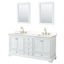 Deborah 72" Free Standing Double Basin Vanity Set with Cabinet, Quartz Vanity Top, and Framed Mirror - image 19