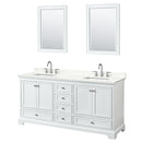 Deborah 72" Free Standing Double Basin Vanity Set with Cabinet, Quartz Vanity Top, and Framed Mirror - image 20