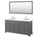 Deborah 72" Free Standing Double Basin Vanity Set with Cabinet, Quartz Vanity Top, and Framed Mirror - image 14