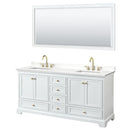 Deborah 72" Free Standing Double Basin Vanity Set with Cabinet, Quartz Vanity Top, and Framed Mirror - image 19