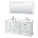 Deborah 72" Free Standing Double Basin Vanity Set with Cabinet, Quartz Vanity Top, and Framed Mirror - image 20
