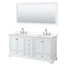 Deborah 72" Free Standing Double Basin Vanity Set with Cabinet, Quartz Vanity Top, and Framed Mirror - image 21