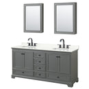 Deborah 72" Free Standing Double Basin Vanity Set with Cabinet, Quartz Vanity Top, and Medicine Cabinet - image 10