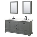 Deborah 72" Free Standing Double Basin Vanity Set with Cabinet, Quartz Vanity Top, and Medicine Cabinet - image 12