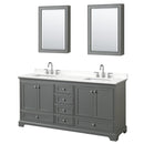Deborah 72" Free Standing Double Basin Vanity Set with Cabinet, Quartz Vanity Top, and Medicine Cabinet - image 14