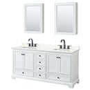 Deborah 72" Free Standing Double Basin Vanity Set with Cabinet, Quartz Vanity Top, and Medicine Cabinet - image 15