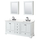 Deborah 72" Free Standing Double Basin Vanity Set with Cabinet, Quartz Vanity Top, and Medicine Cabinet - image 17