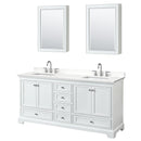 Deborah 72" Free Standing Double Basin Vanity Set with Cabinet, Quartz Vanity Top, and Medicine Cabinet - image 21
