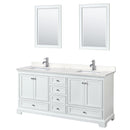 Deborah 72" Free Standing Double Basin Vanity Set with Cultured Marble Vanity Top and Framed Mirror - image 10