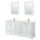 Deborah 72" Free Standing Double Basin Vanity Set with Cultured Marble Vanity Top and Framed Mirror - image 13