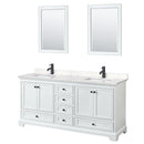Deborah 72" Free Standing Double Basin Vanity Set with Cultured Marble Vanity Top and Framed Mirror - image 16