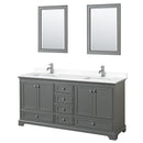 Deborah 72" Free Standing Double Basin Vanity Set with Cultured Marble Vanity Top and Framed Mirror - image 17