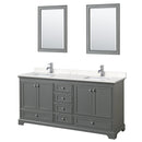 Deborah 72" Free Standing Double Basin Vanity Set with Cultured Marble Vanity Top and Framed Mirror - image 18