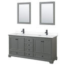 Deborah 72" Free Standing Double Basin Vanity Set with Cultured Marble Vanity Top and Framed Mirror - image 19