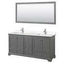 Deborah 72" Free Standing Double Basin Vanity Set with Cultured Marble Vanity Top and Framed Mirror - image 17