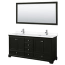Deborah 72" Free Standing Double Basin Vanity Set with Cultured Marble Vanity Top and Framed Mirror - image 20