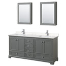 Deborah 72" Free Standing Double Basin Vanity Set with Cultured Marble Vanity Top and Framed Mirror - image 18