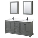 Deborah 72" Free Standing Double Basin Vanity Set with Cultured Marble Vanity Top and Framed Mirror - image 19