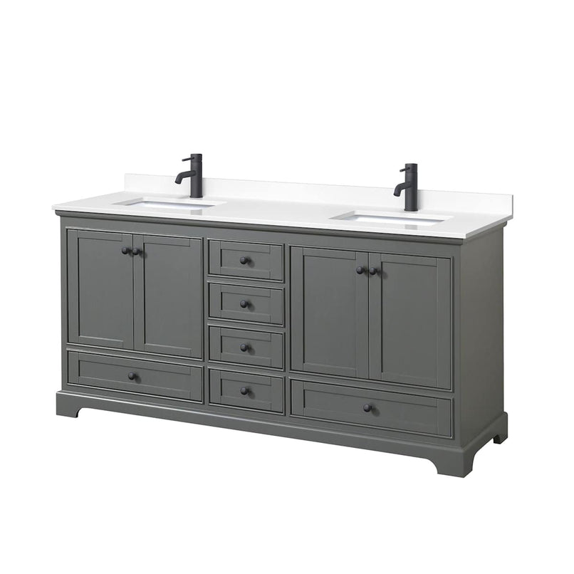 Deborah 72" Free Standing Double Basin Vanity Set with Cultured Marble Vanity Top - image 16