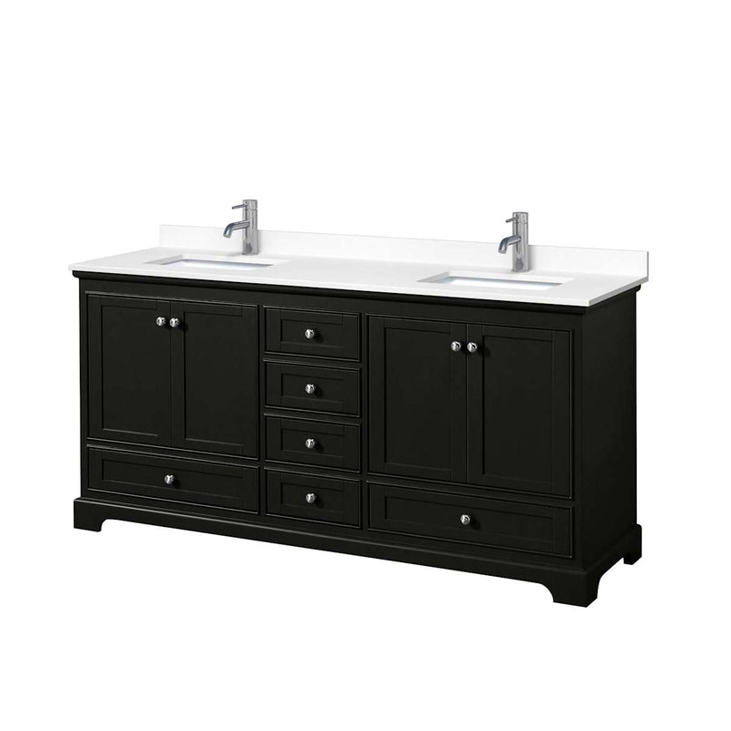 Deborah 72" Free Standing Double Basin Vanity Set with Cultured Marble Vanity Top - image 17