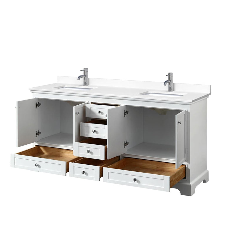 Deborah 72" Free Standing Double Basin Vanity Set with Cultured Marble Vanity Top - image 19