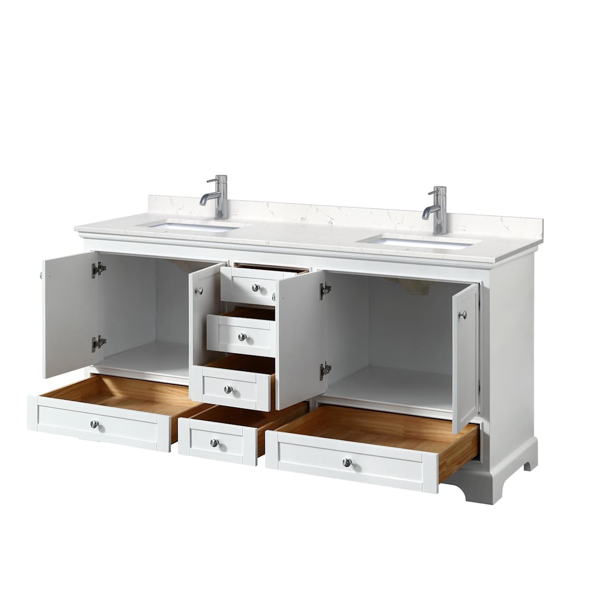 Deborah 72" Free Standing Double Basin Vanity Set with Cultured Marble Vanity Top - image 20