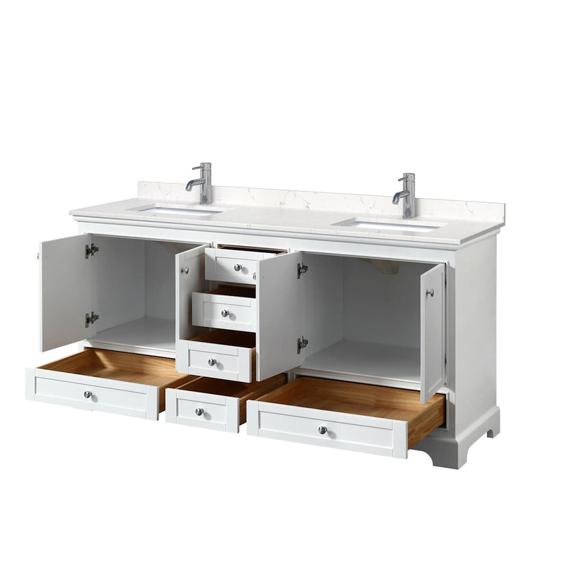 Deborah 72" Free Standing Double Basin Vanity Set with Cultured Marble Vanity Top - image 20