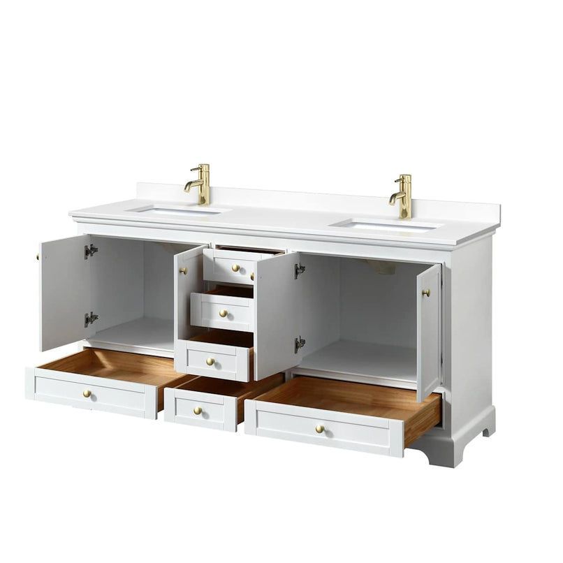 Deborah 72" Free Standing Double Basin Vanity Set with Cultured Marble Vanity Top - image 21